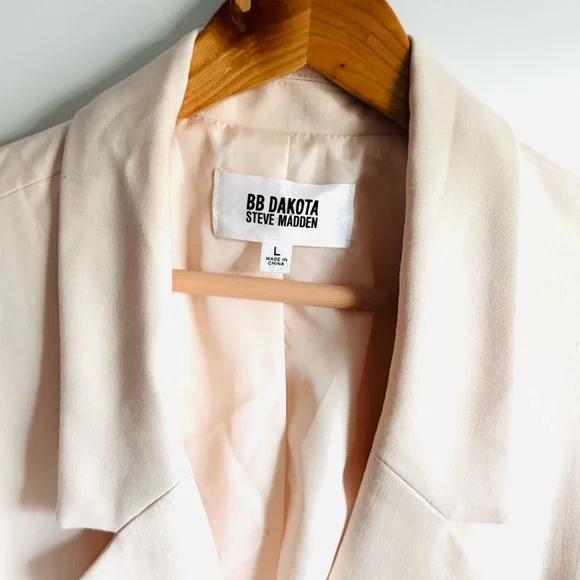 BB DAKOTA STEVE MADDEN Ivory Jacket Coat L - Picture 4 of 7